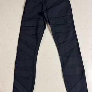lululemon black mesh front leggings